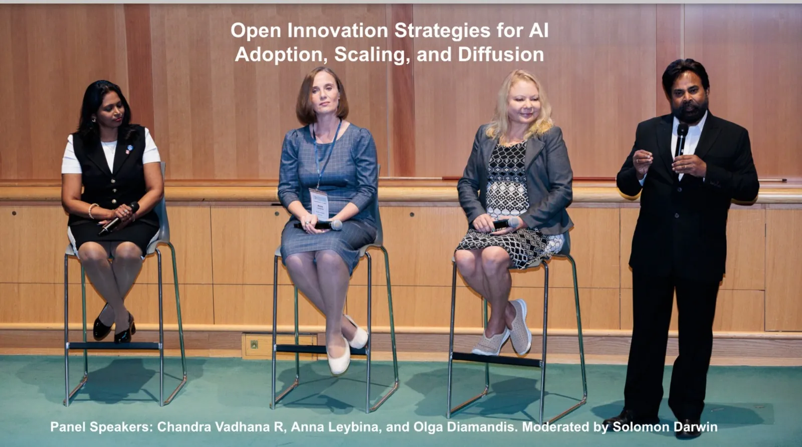 Dr. CeeVee on a panel at UC Berkeley