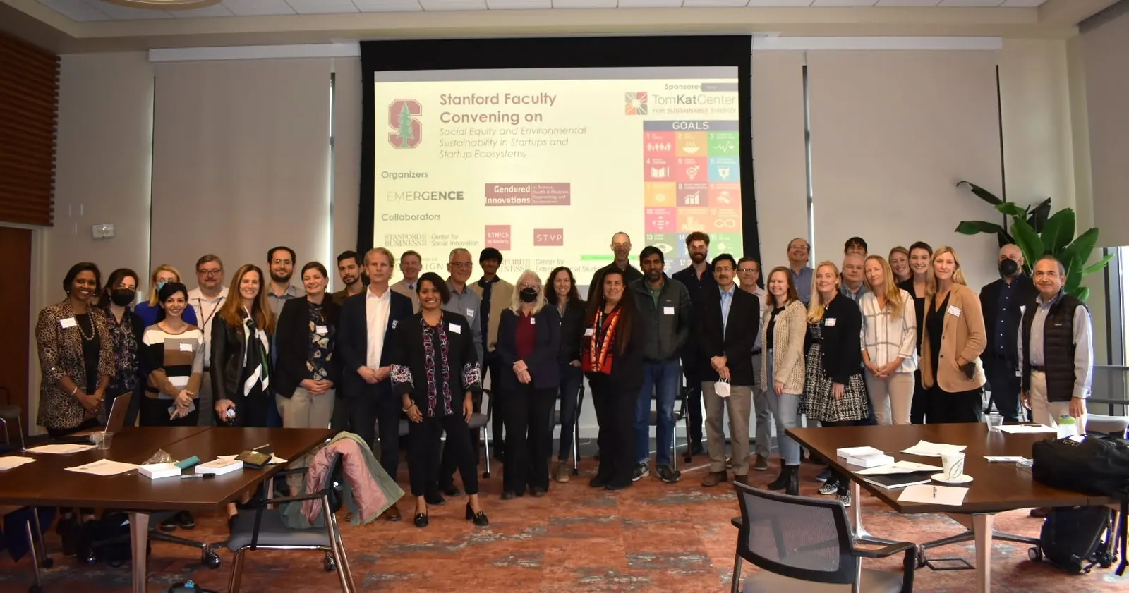 Stanford Faculty Convening on social equity and environmental sustainability in startups